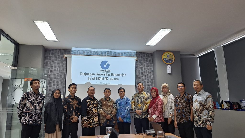 Perkuat lembaga; Program Studi Rekayasa Perangkat Lunak bersama Tim Fakultas Sains dan Teknologi Universitas Darunnajah kunjungi APTIKOM Jakarta